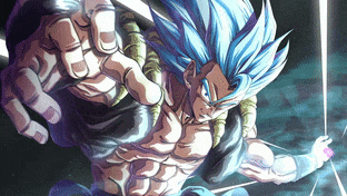 GOGETA With Blue Hair (Dragon Ball) gif preview