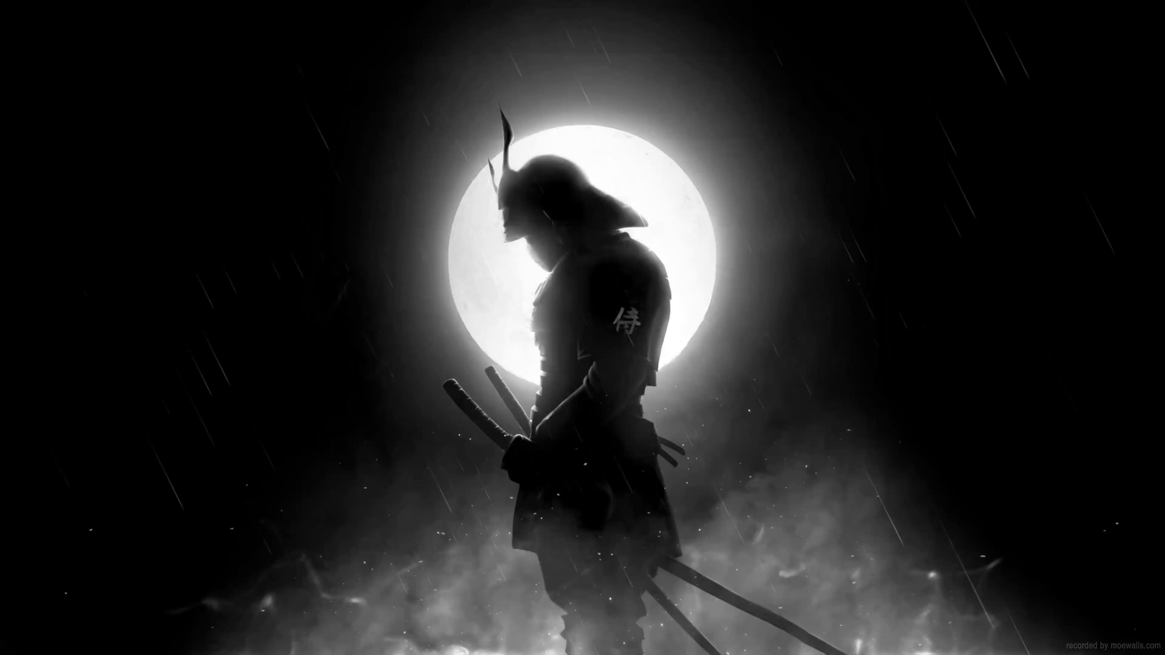 Full Moon Samurai Mobile Live Wallpaper