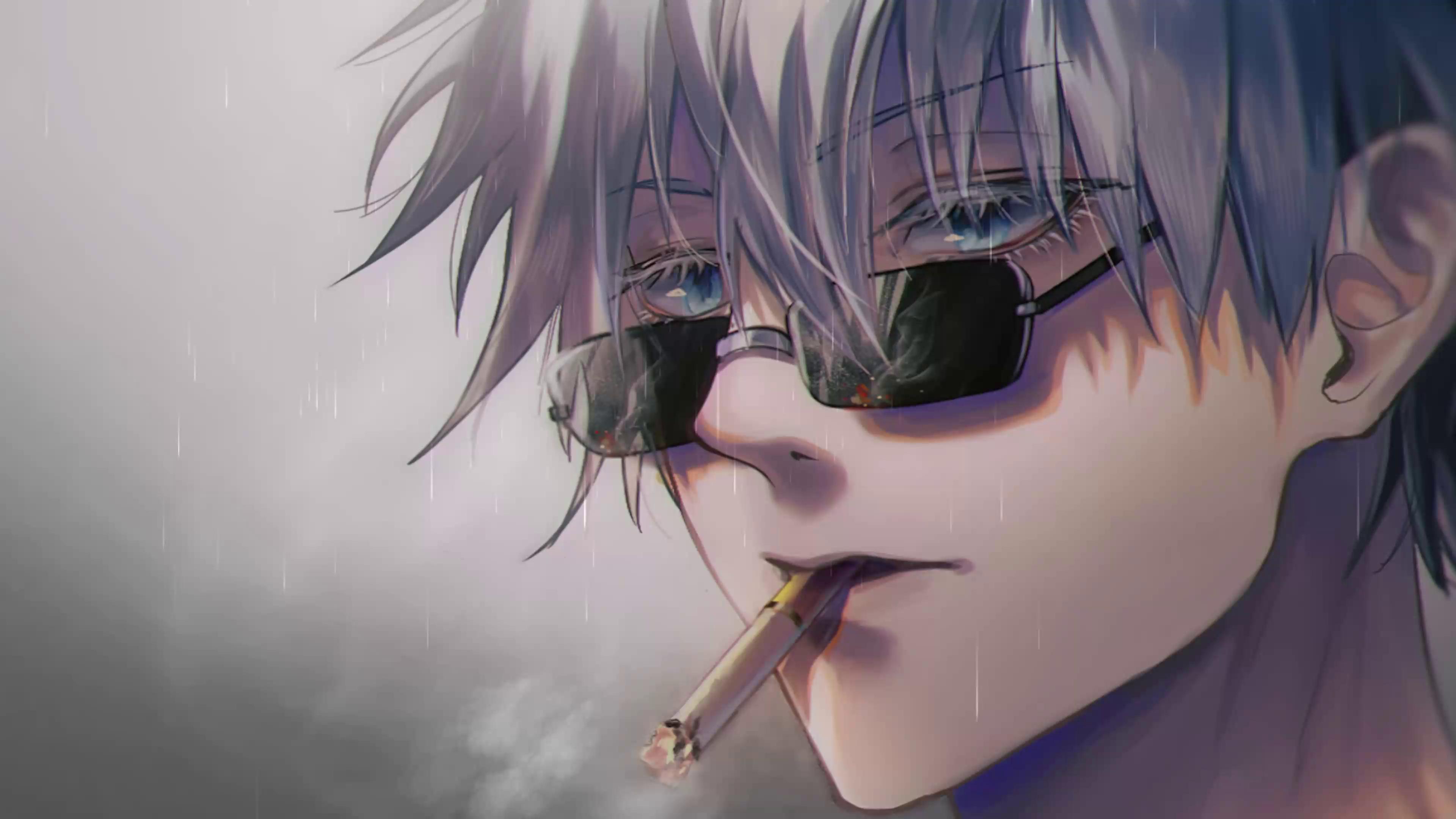 Satoru smoking live wallpaper