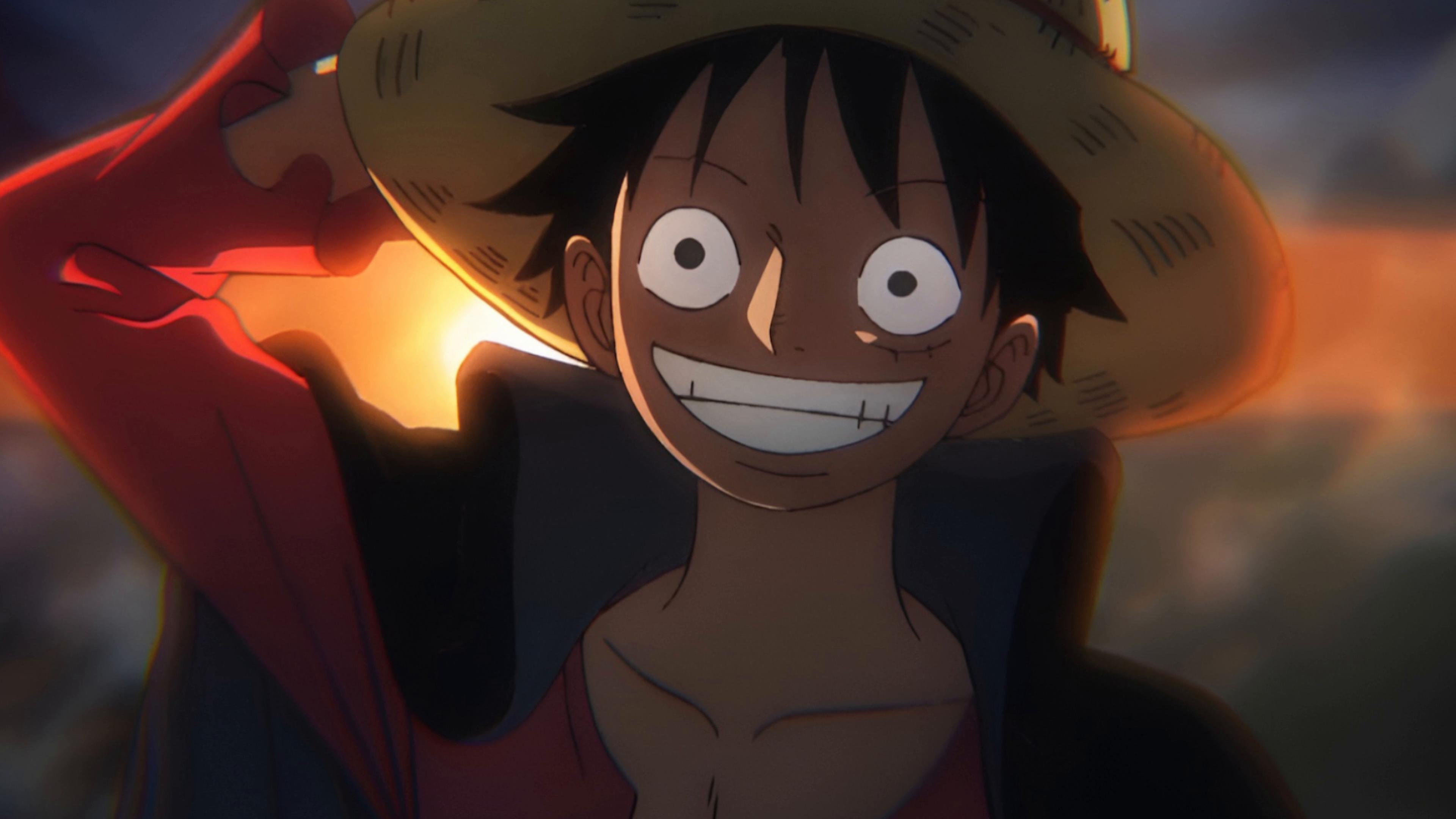 Luffy Holding Straw Hat Live Wallpaper