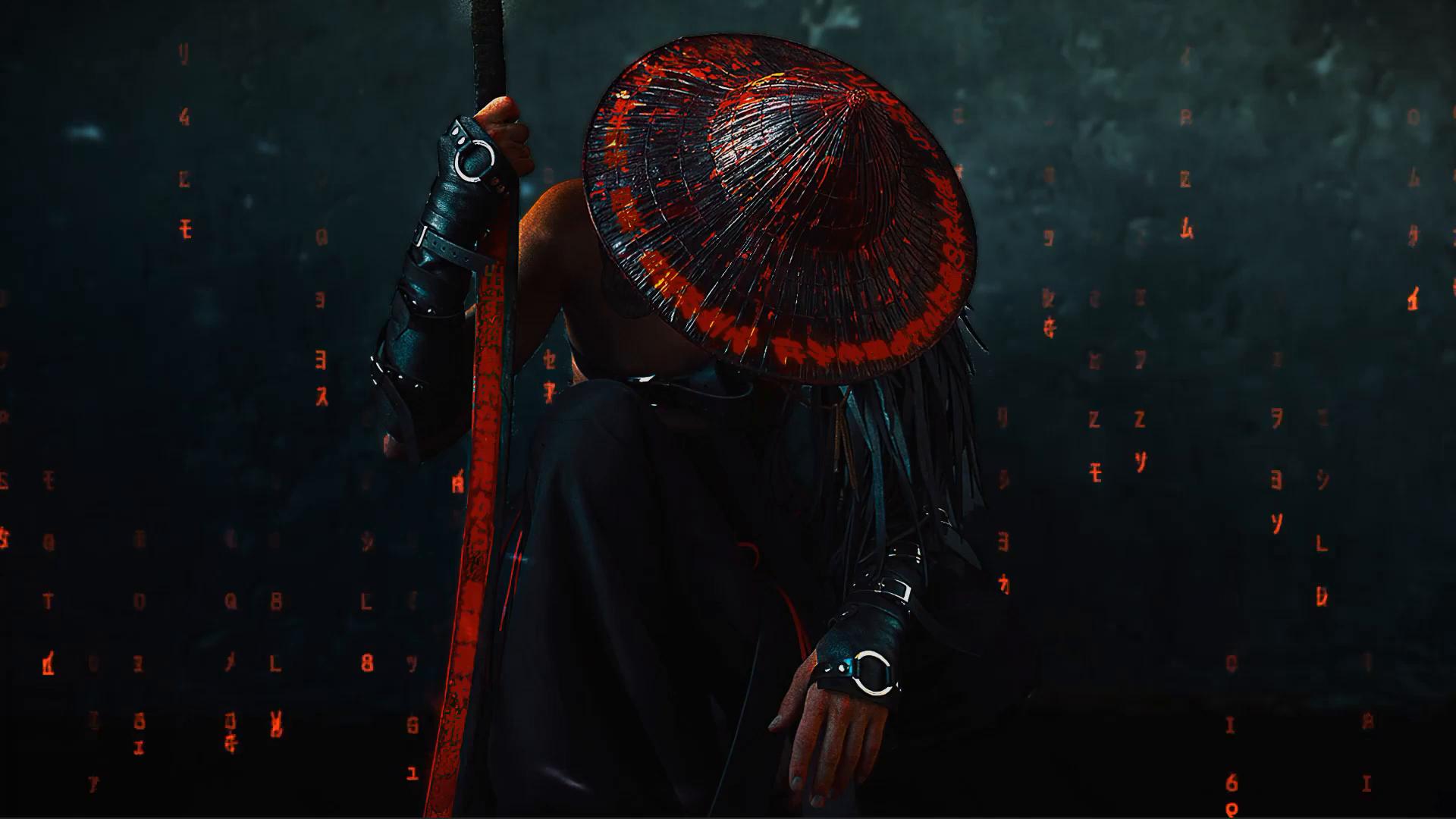 Samurai, japanese, oriental, blue, HD wallpaper | Peakpx