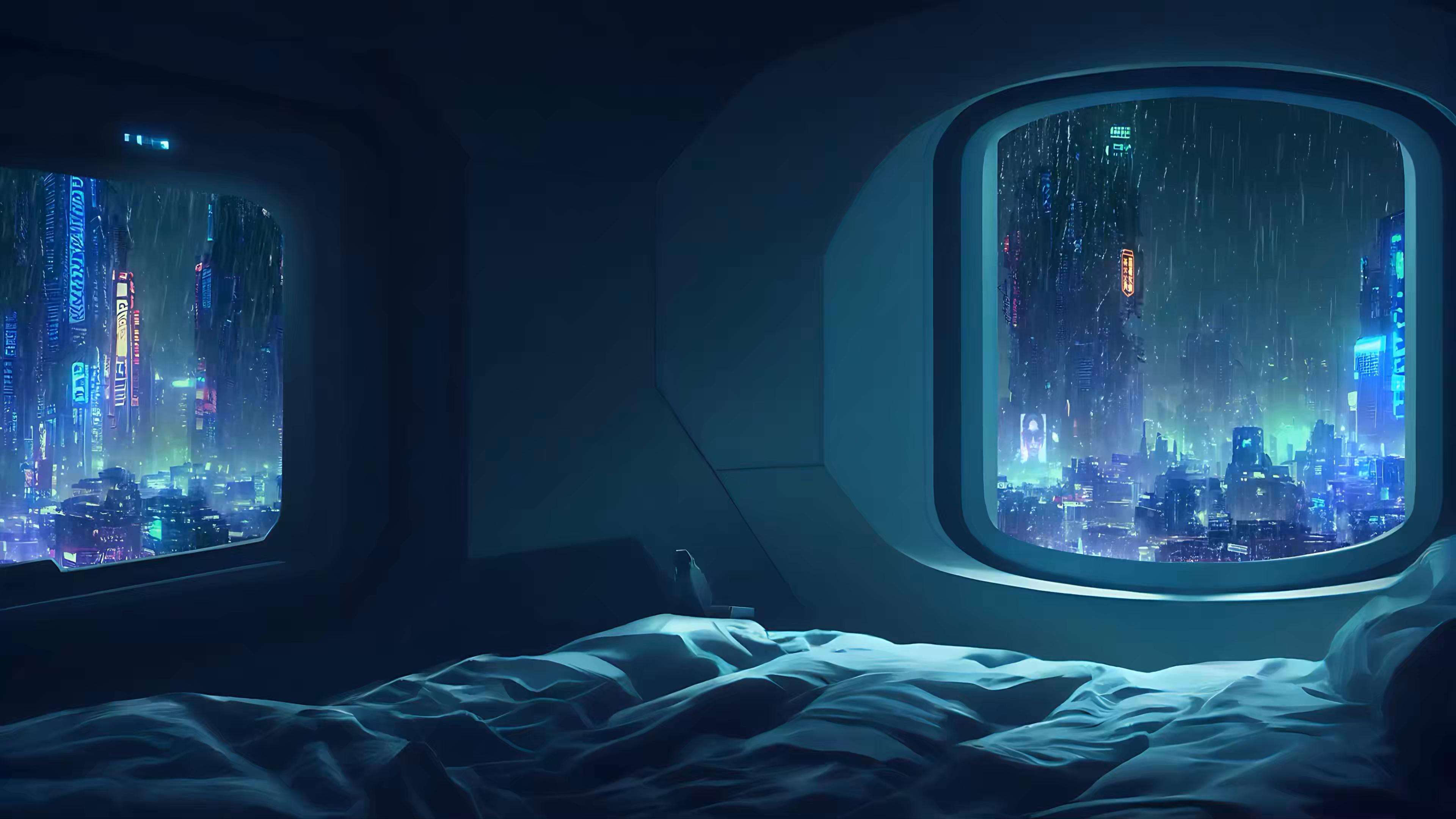 Cozy Bedroom at Night Live Wallpaper