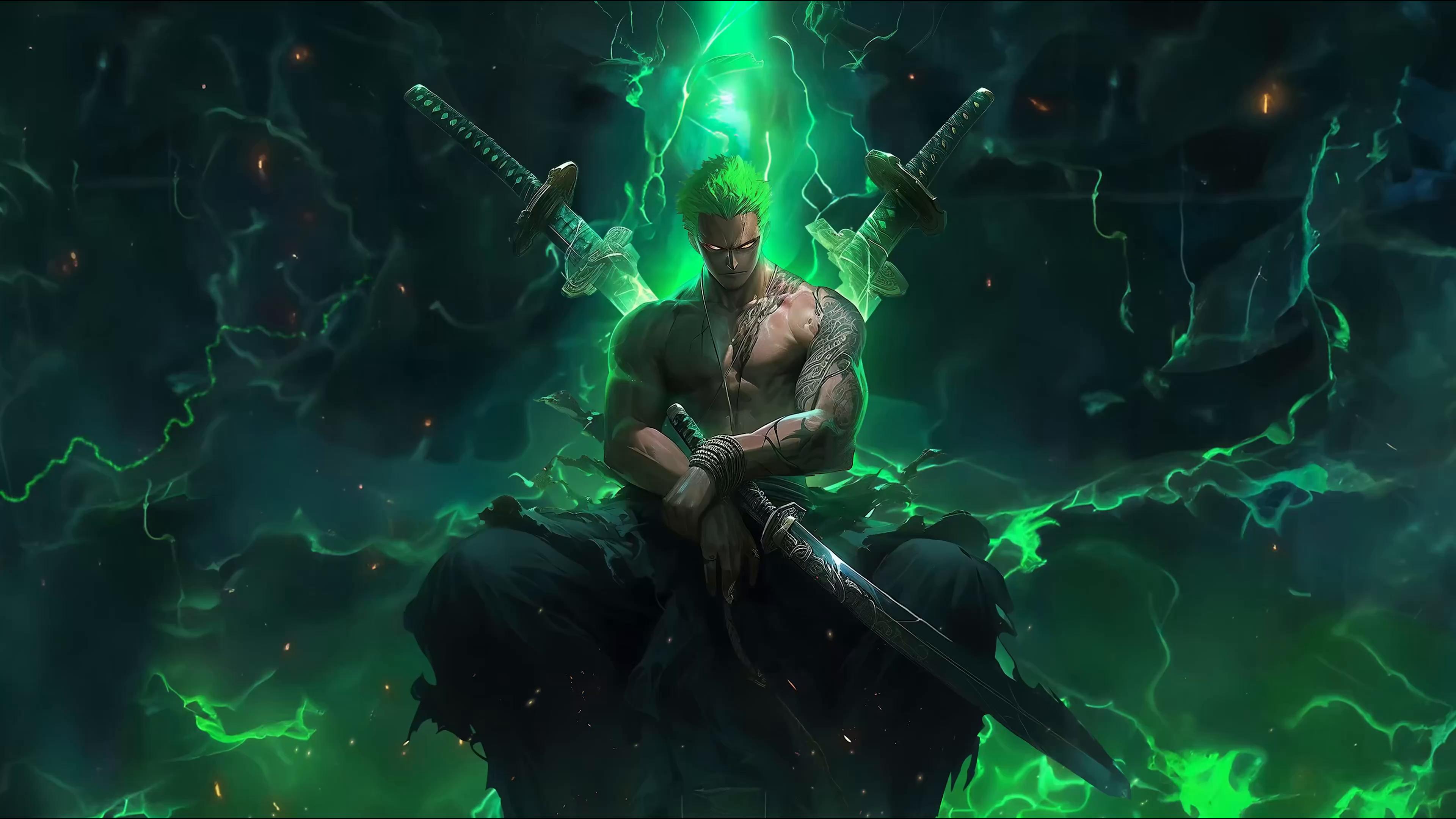 Zoro King of Hell Live Wallpaper