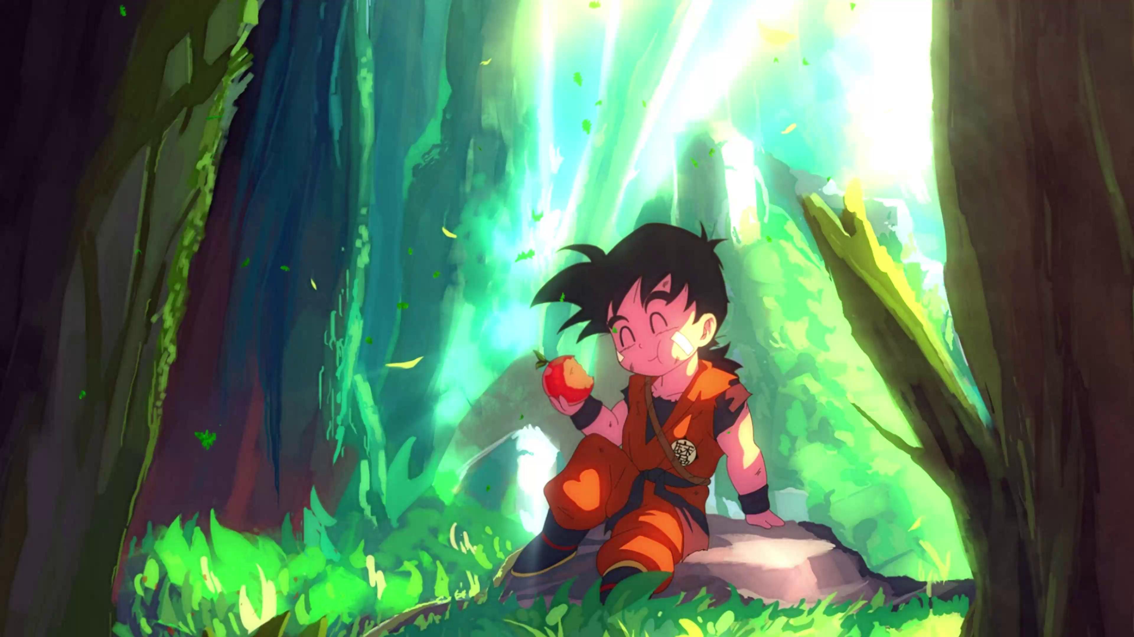 Kid Gohan In Forest