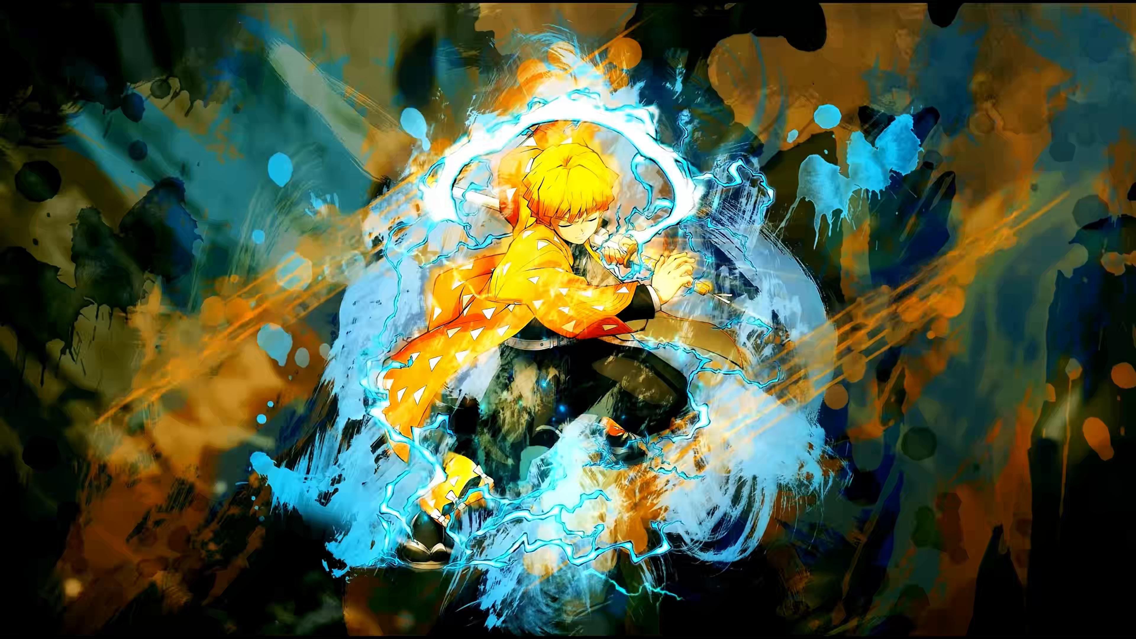 Zenitsu Breath of Thunder Live Wallpaper