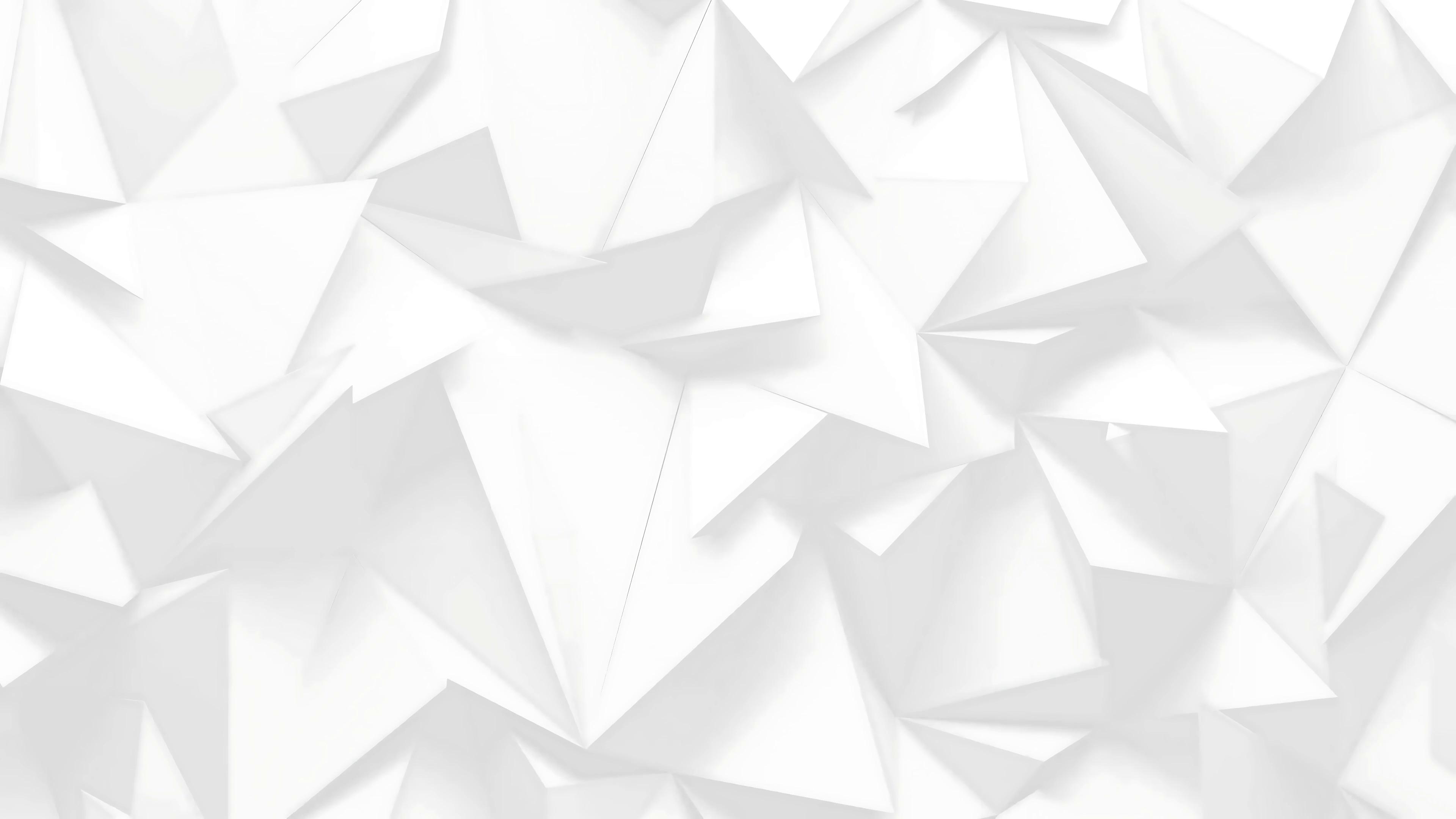 Abstract White Triangles Live Wallpaper