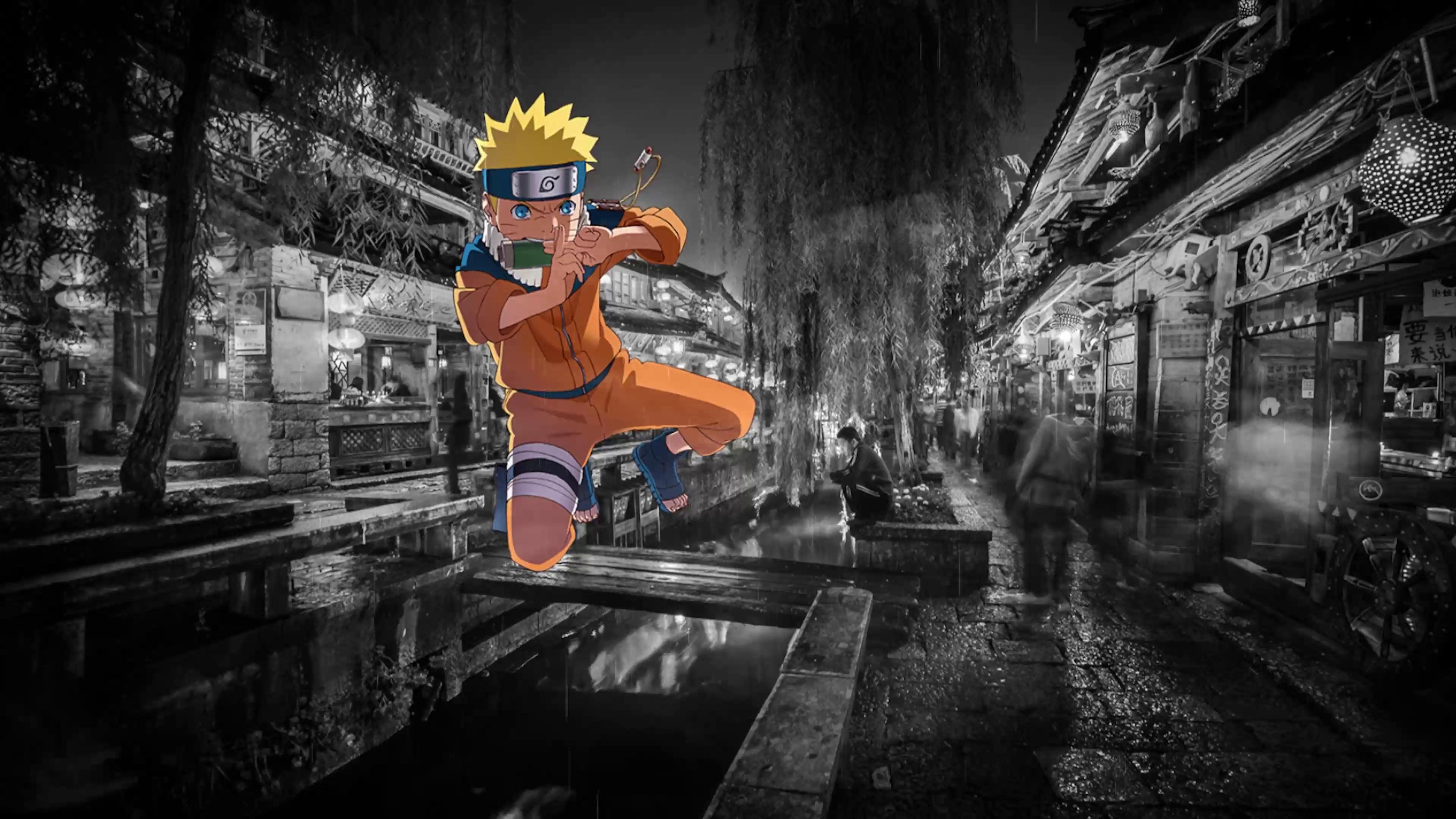 naruto city animated desktop