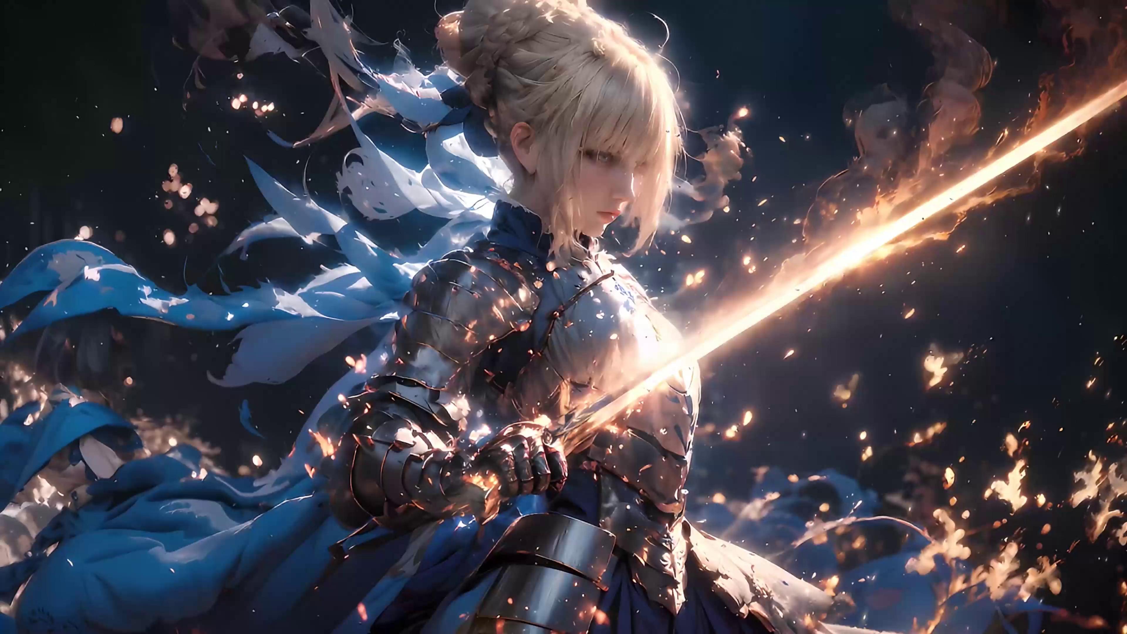 Saber Fate Stay Night live wallpaper