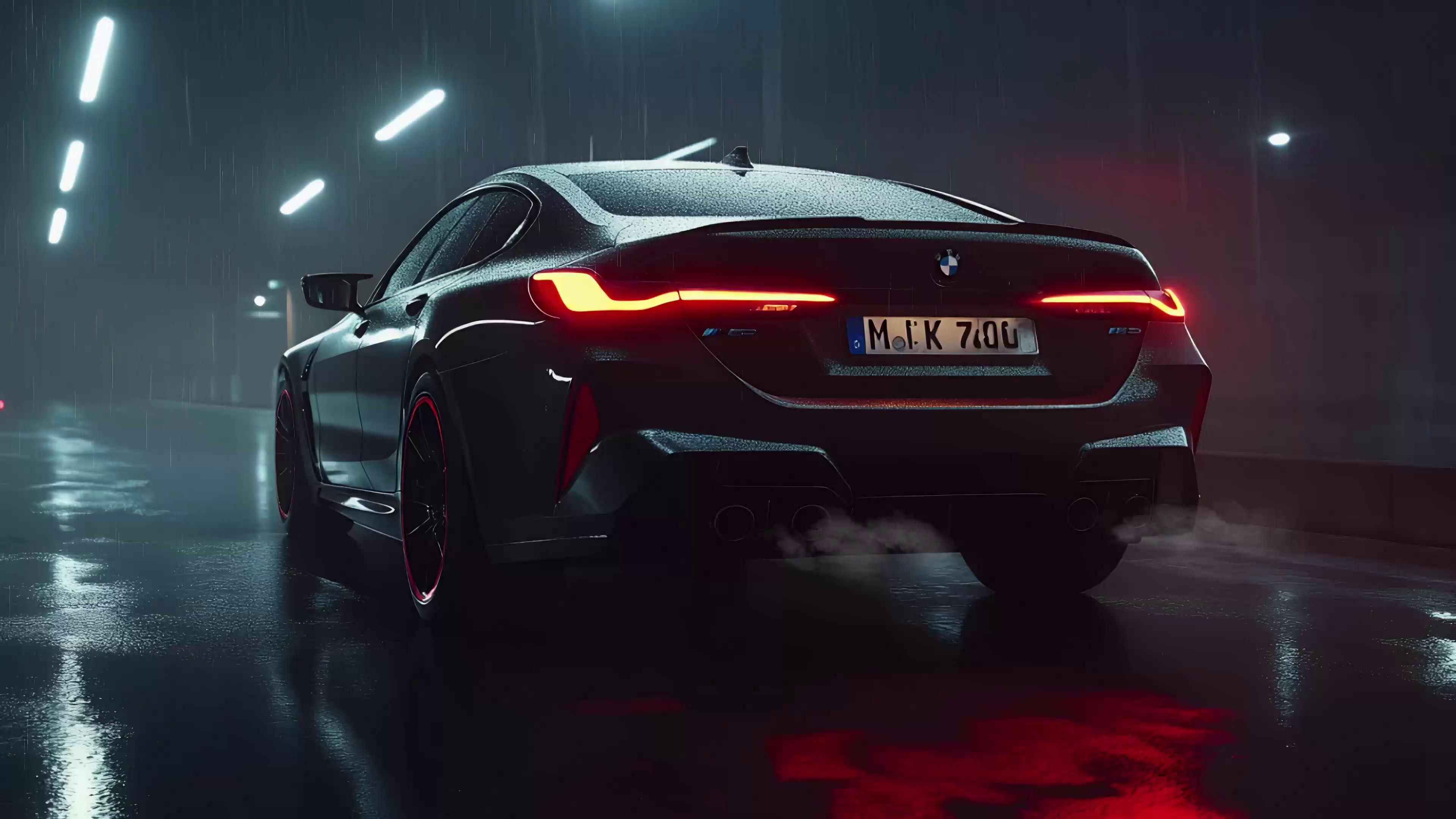 Black BMW M760 Live Wallpaper