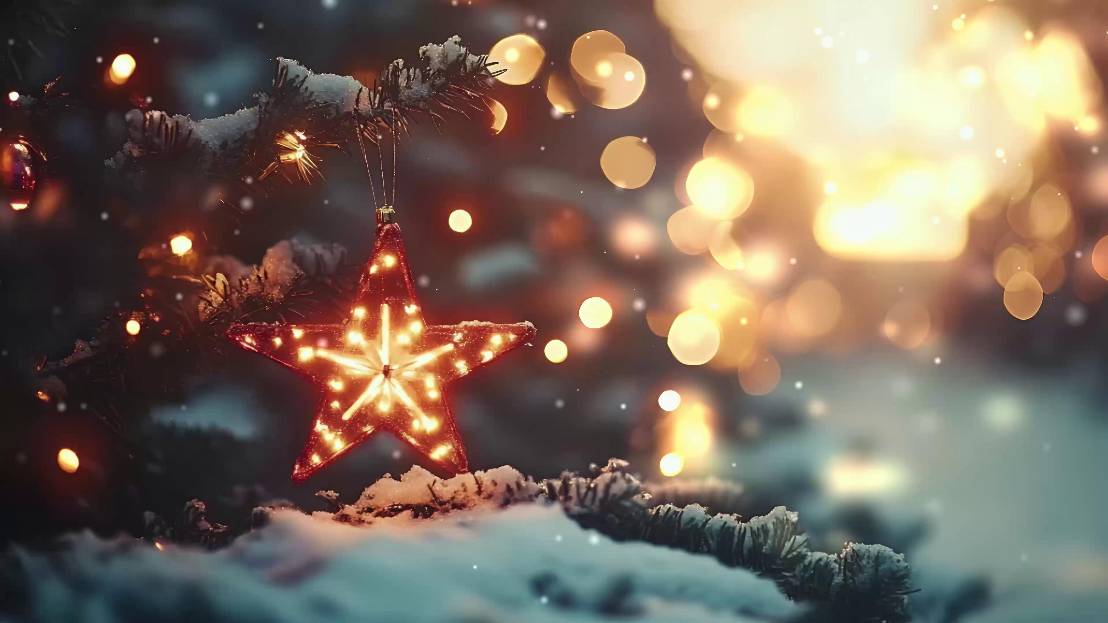 Winter Christmas Forest Live Wallpaper