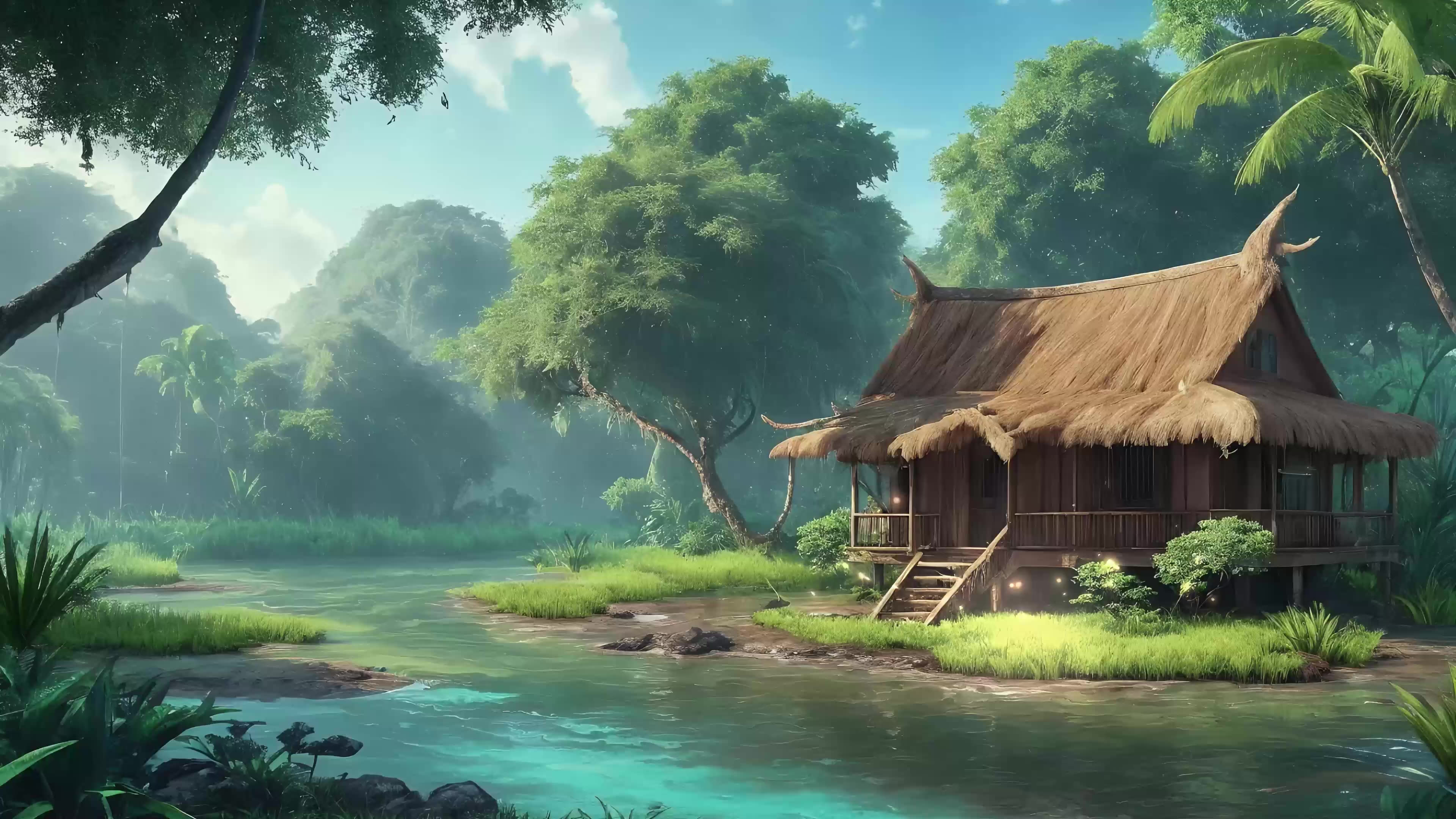  Dreamy Riverfront Home Mobile Live Wallpaper