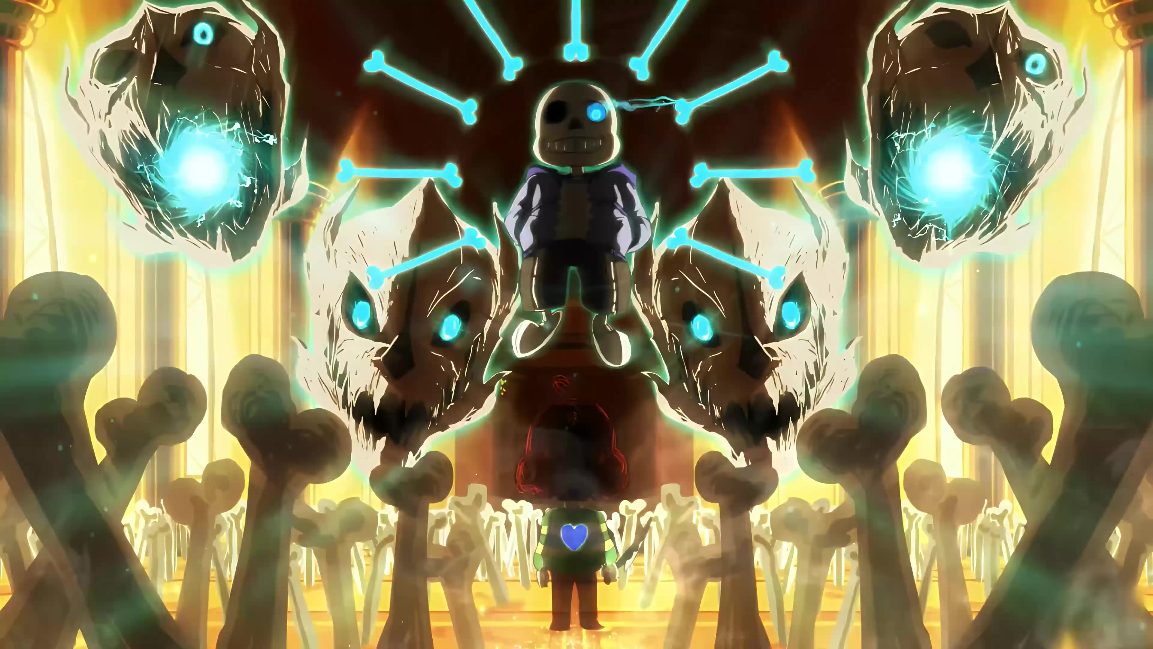 Sans and Chara Battle (Undertale) Live Wallpaper