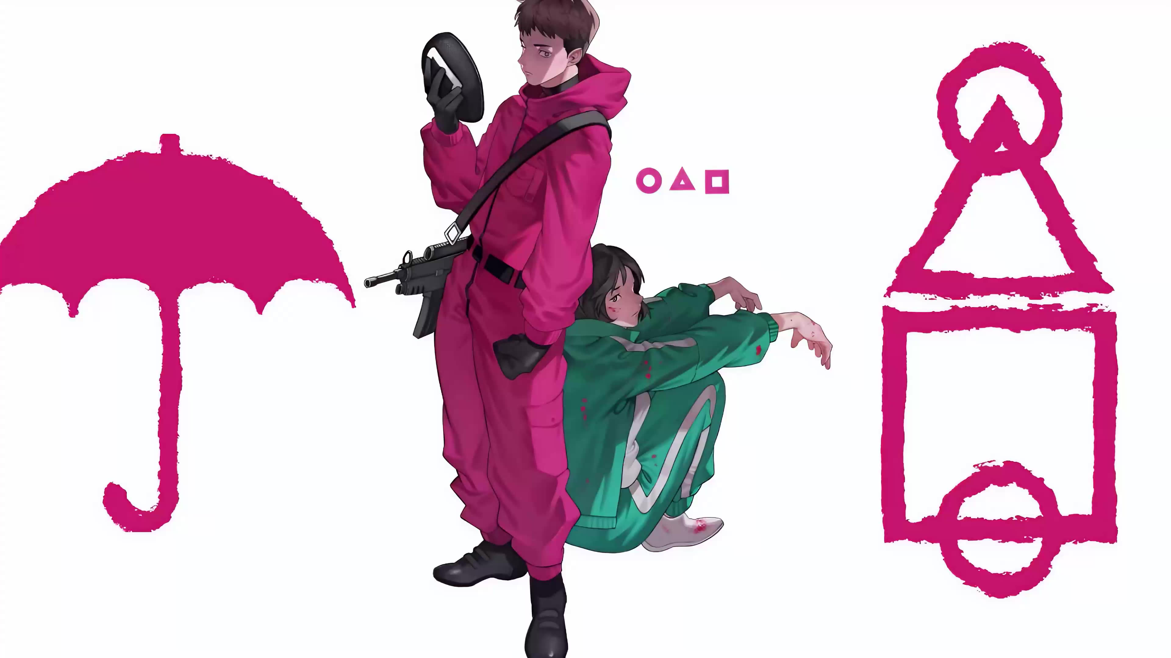 Squid Game Anime Style Live Wallpaper