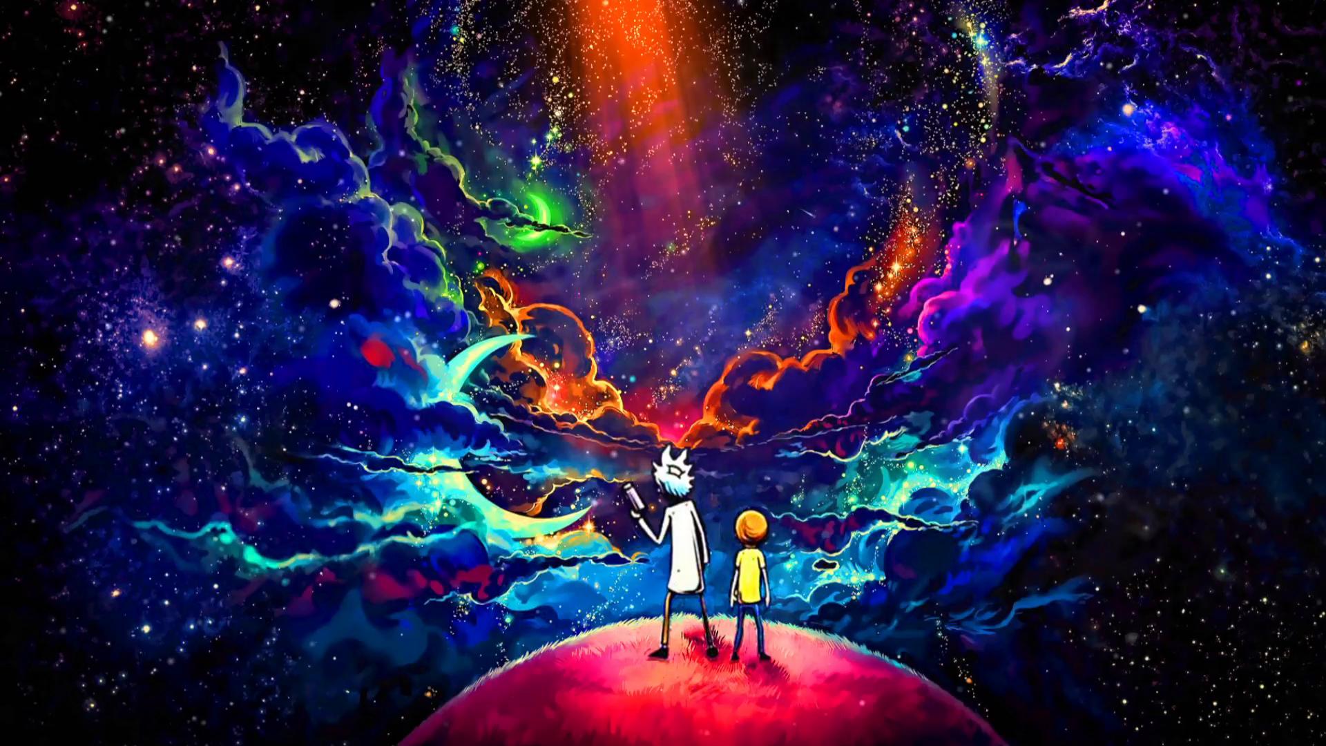 Rick n Morty color splash Live Wallpaper - free download