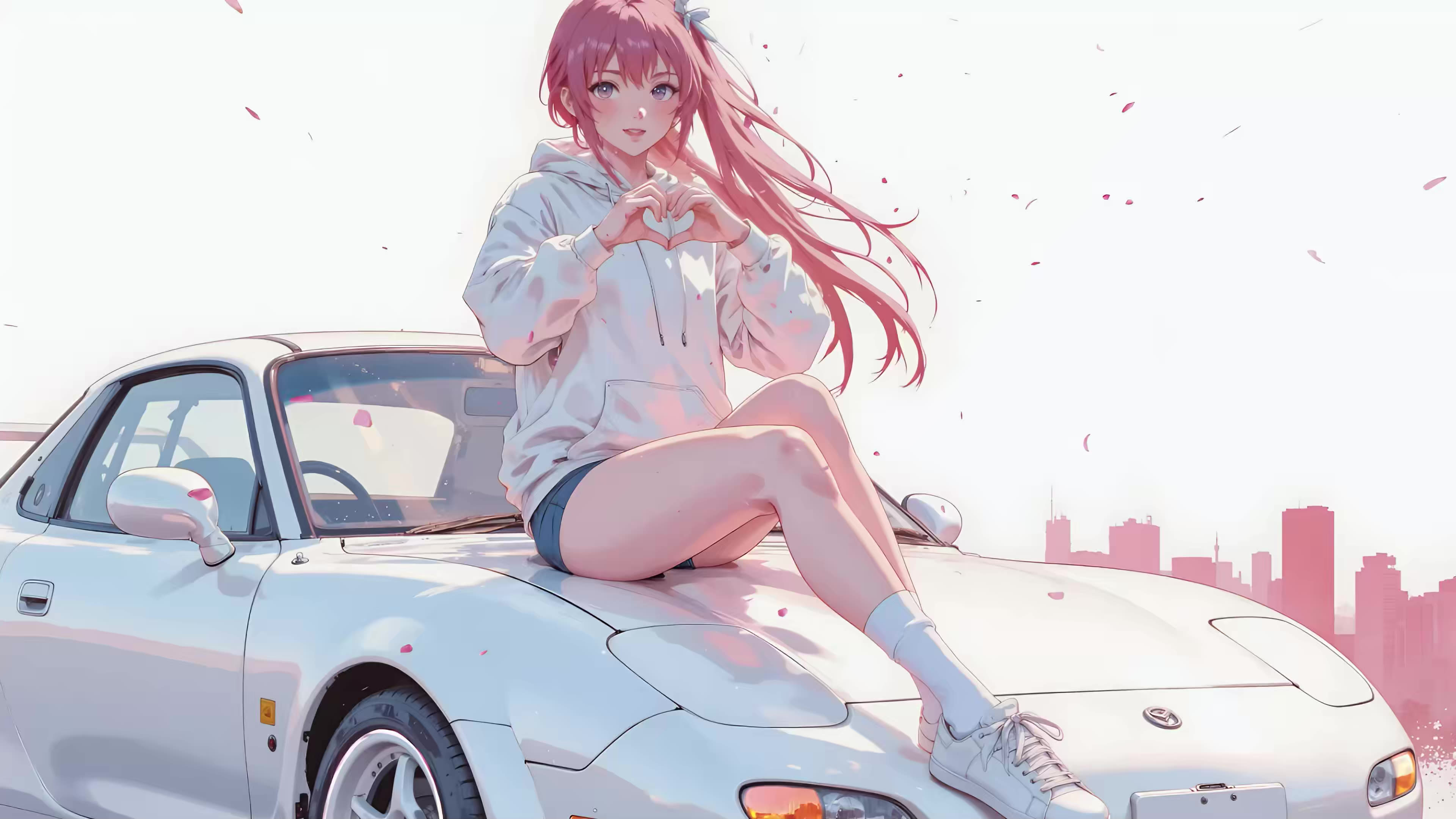 Drift Queen in Mazda RX-7 Live Wallpaper
