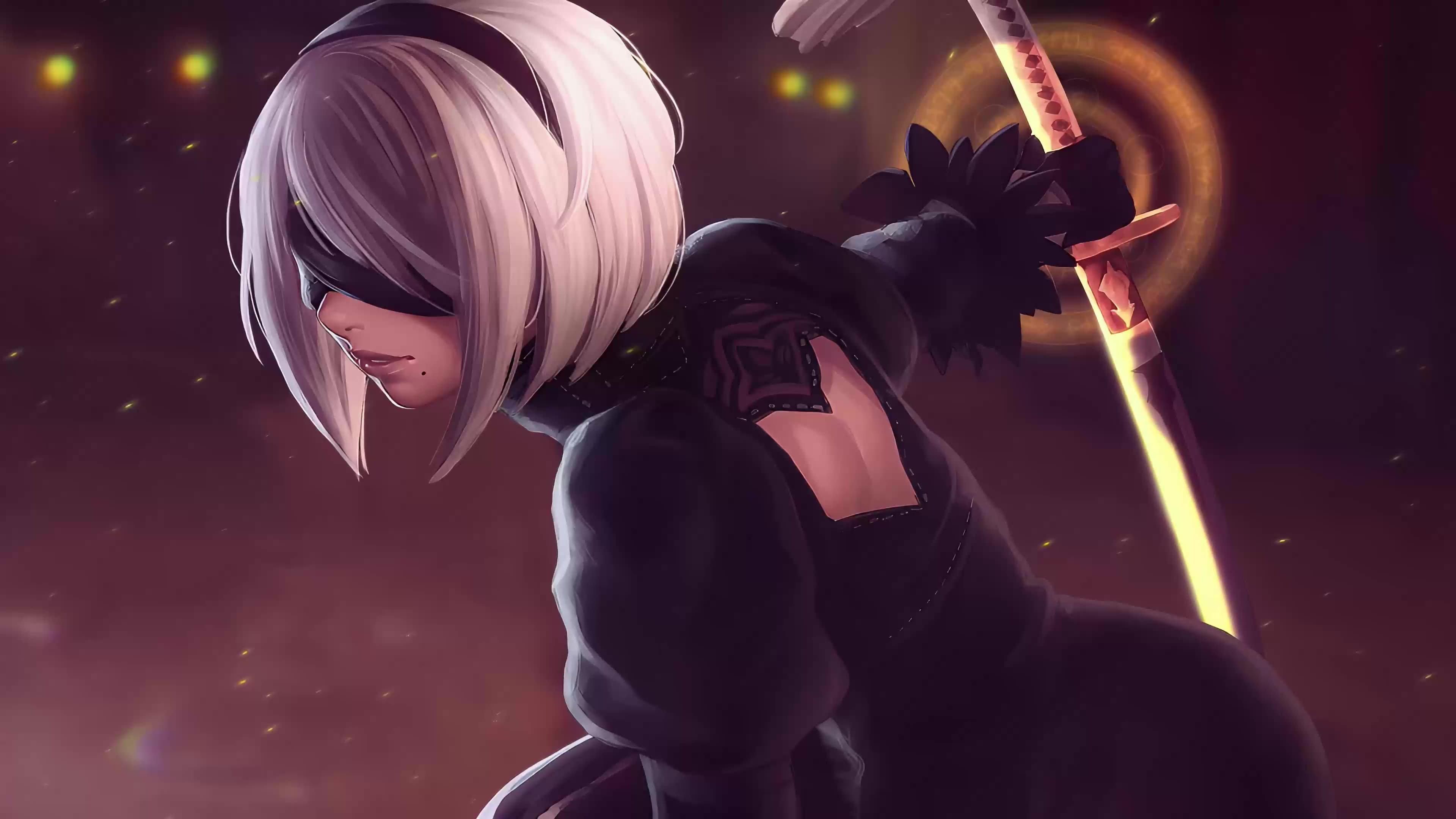 2B Surrounded (Nier Automata) Live Wallpaper