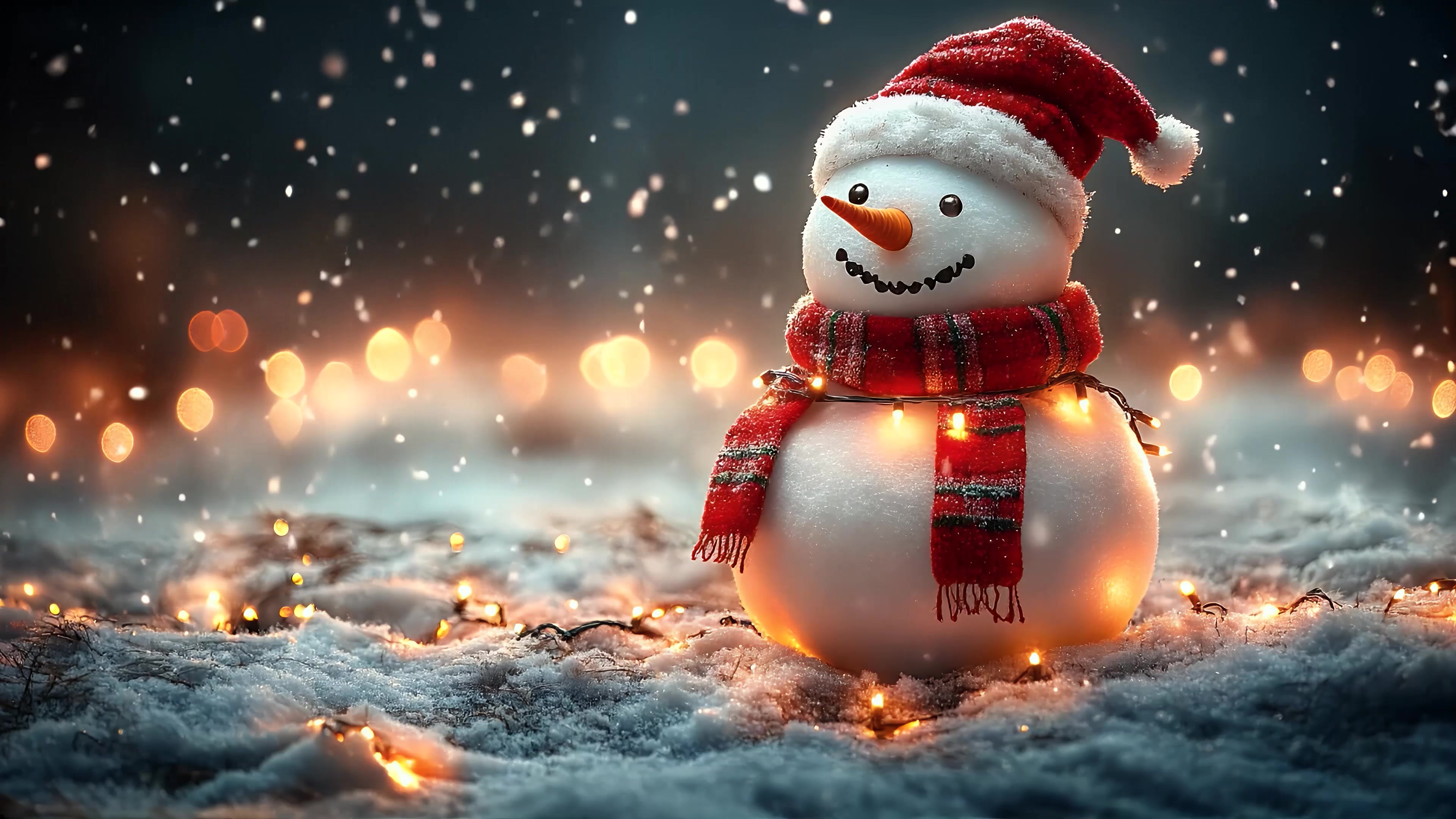 Christmas Snowman Mobile Live Wallpaper