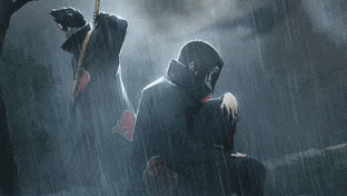 Itachi and Kisame in the Rain gif preview