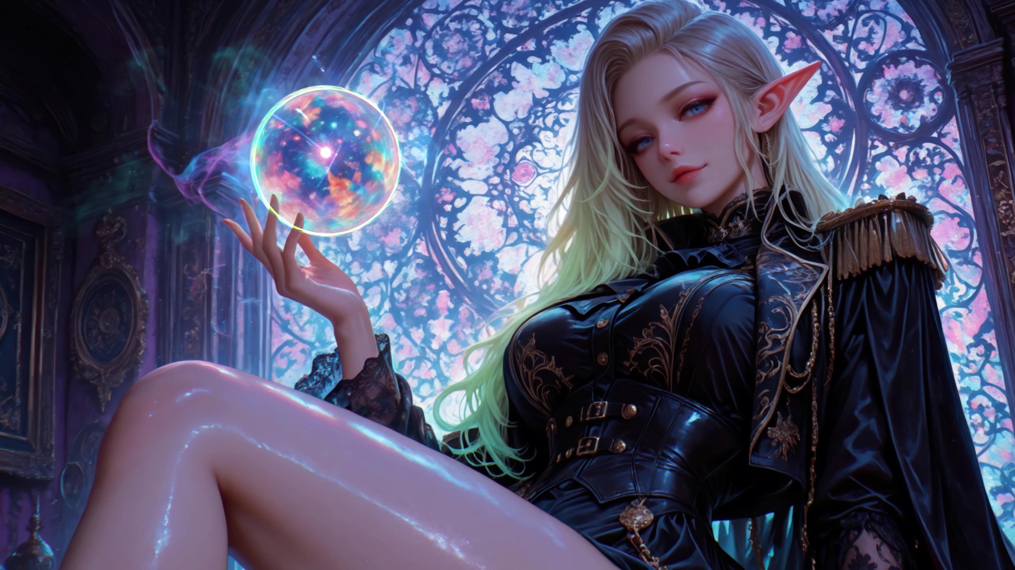 Arcane Elf Sorceress Live Wallpaper