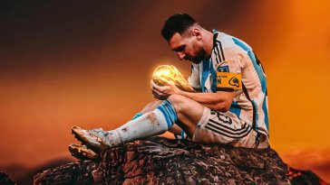 messi with fifa world cup trophy live wallpaper