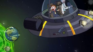 rick and morty in outer space live wallpaper